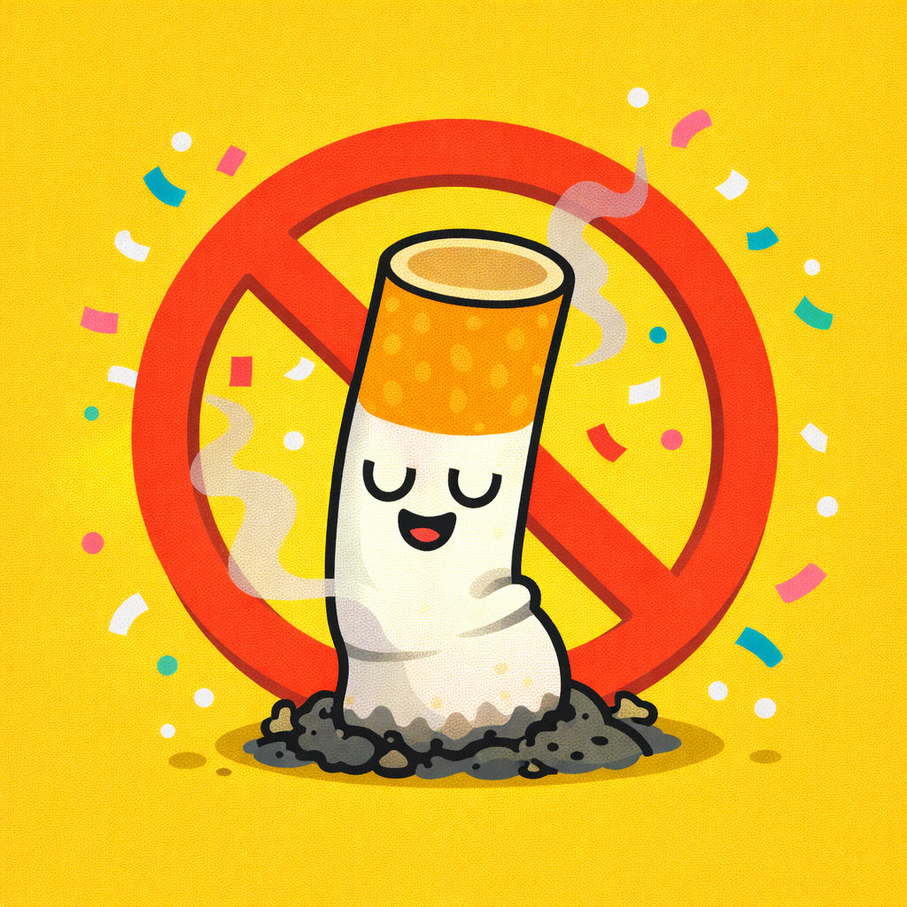 person crushing cigarette pack discarding cigarettes