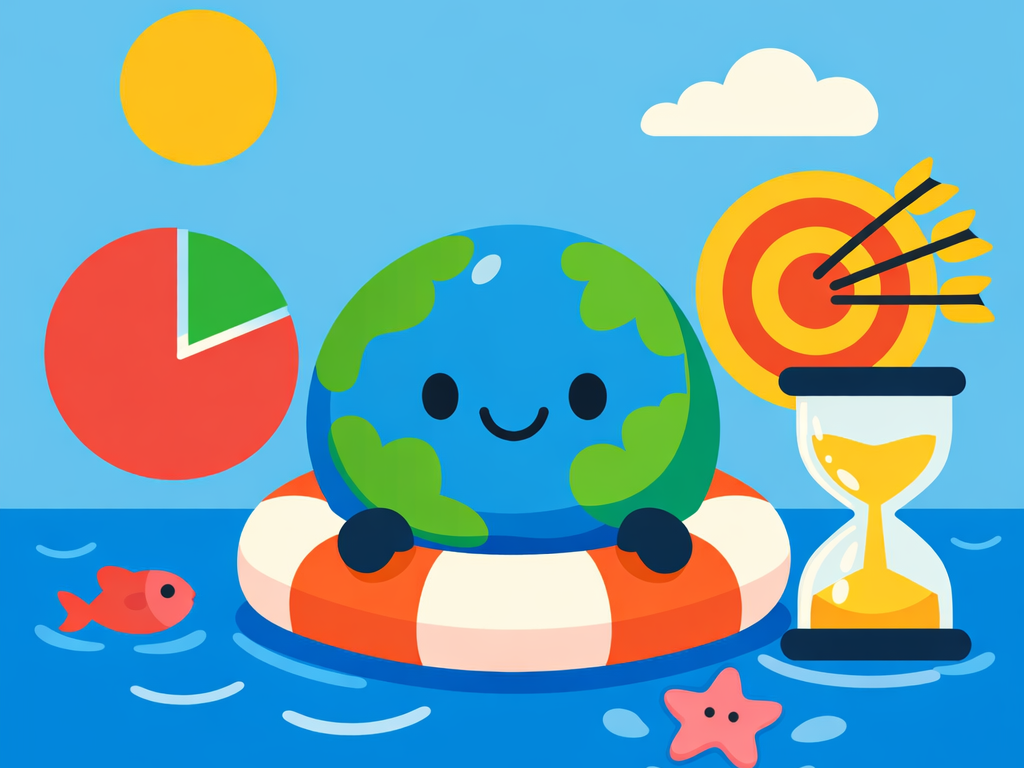 Illustration of protected marine reserve ocean coastline habitat. Context: Ocean protection preserves biodiversity, safeguards food sources, and sustains the ecosystems producing o