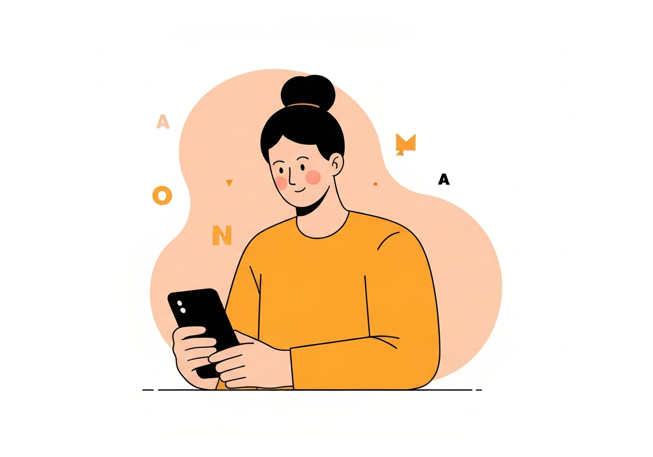 Illustration of person putting phone down, digital detox, mindful technology use. Context: Gives readers concrete tools to reduce digital anxiety and reclaim time for meaningful ac