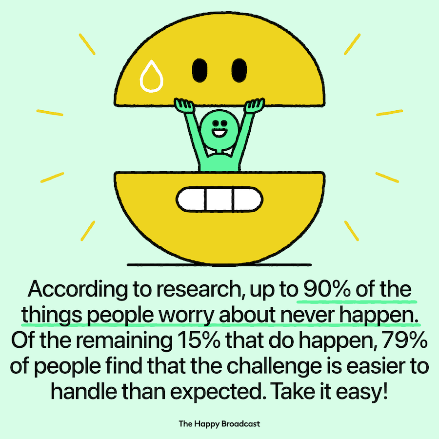 90% of what we worry about never happens