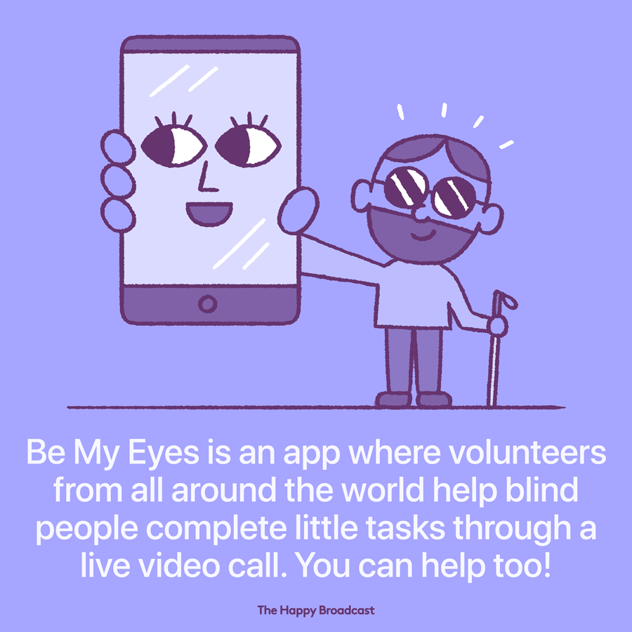 Be my eyes goal is to make the world more