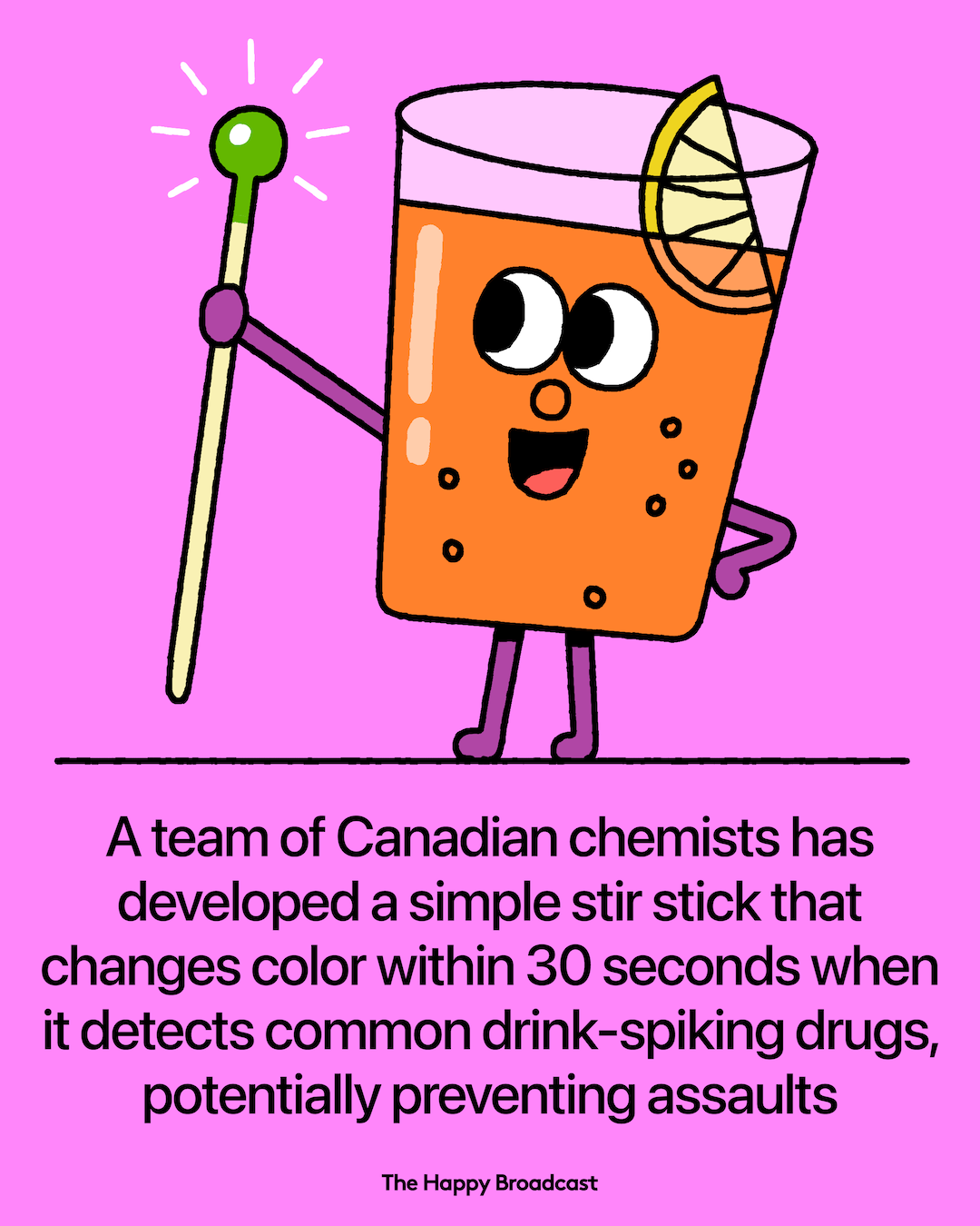 Chemists Develop Stir Stick To Detect If Drinks Are Spiked