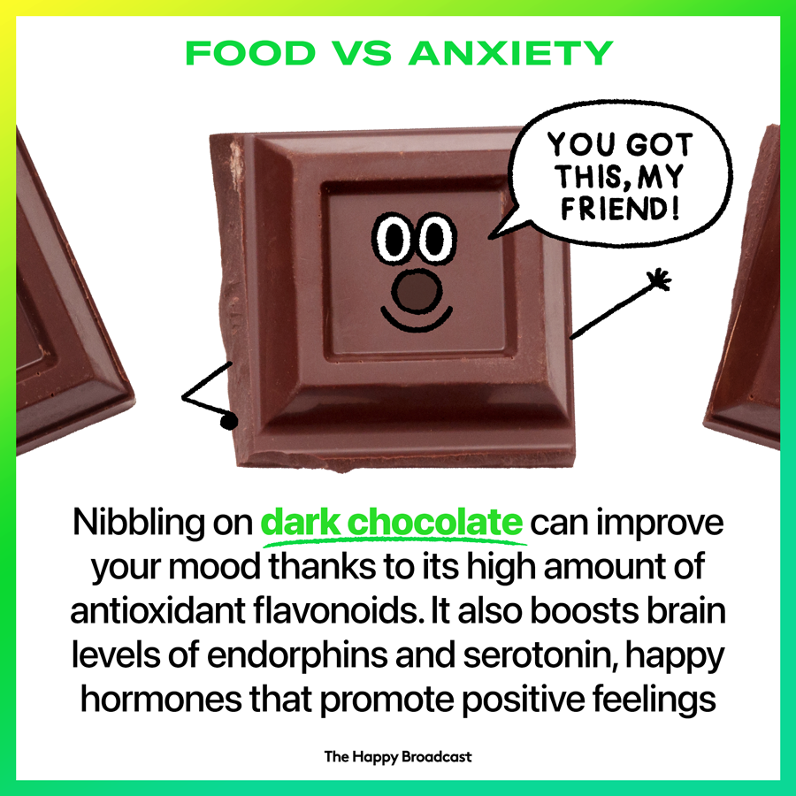 Dark chocolate vs anxiety