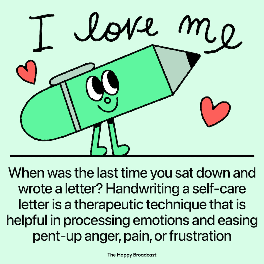 Handwriting letters is a powerful tool for promoting good mental health