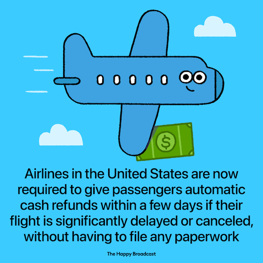 New rule for airlines to refund canceled flights automatically
