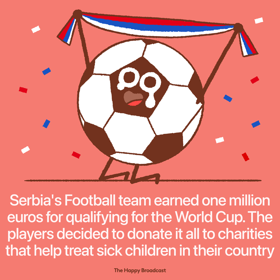 Serbia football team donates cash bonus