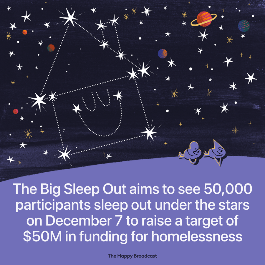 The worlds big sleep out is an event meant to